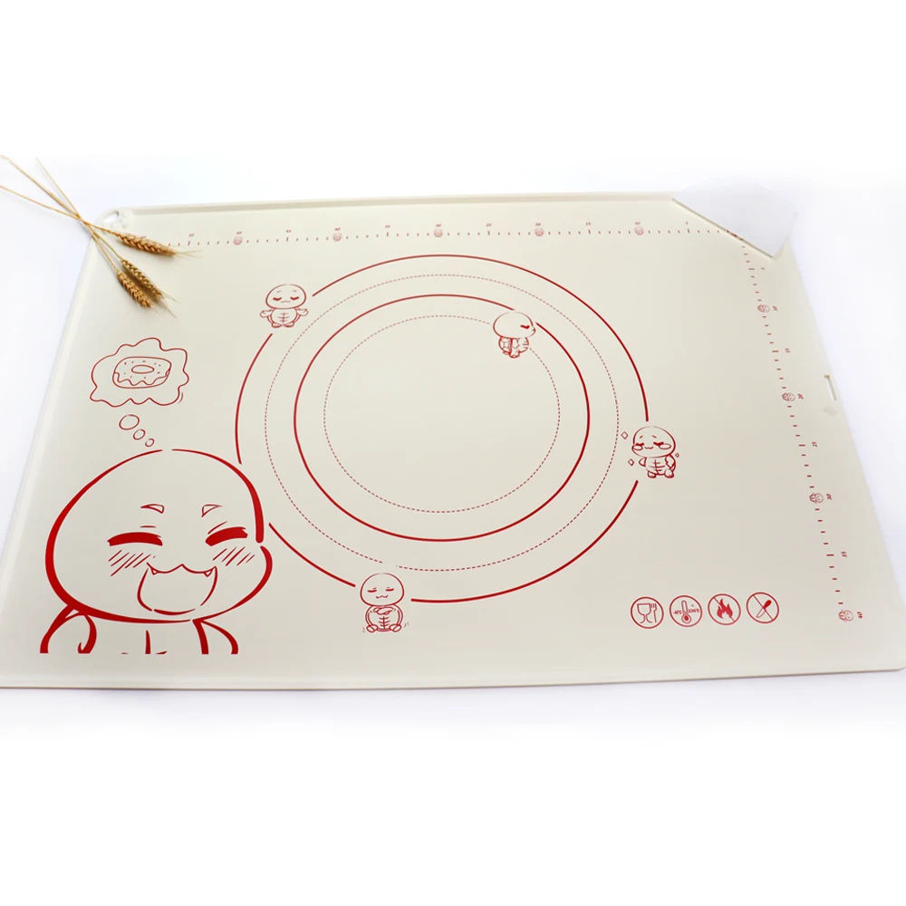 Silicone Pastry Mat Non-Stick Heat Resistant Oven Liner Sheet Rolling Dough Mat Silicone Baking Mat