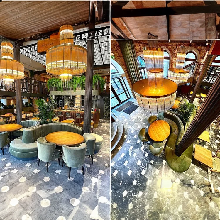 Restaurant Resort Provided Modern Coffee Shop Bar Interior Design Restaurant Furniture Decoration For One Stop Solution