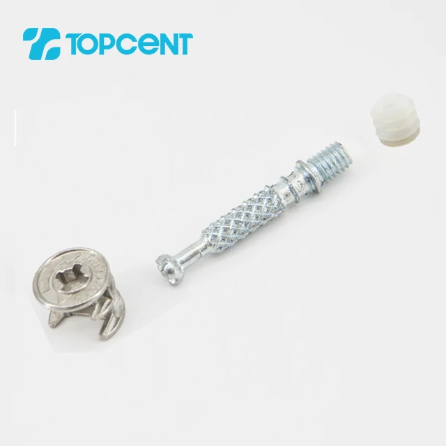 Topcent Cam Lock Connector Fitting  Wholesale Furniture Connecting Bolt Mini Screw Dowel