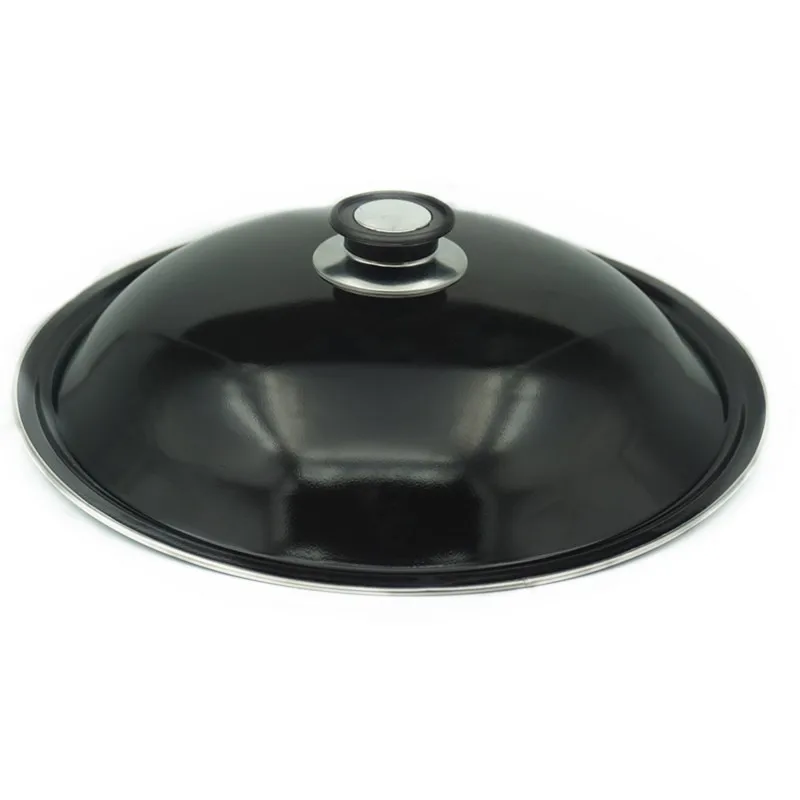 32-42cm enamel high lid wok soup pot lid manufacturer wholesale