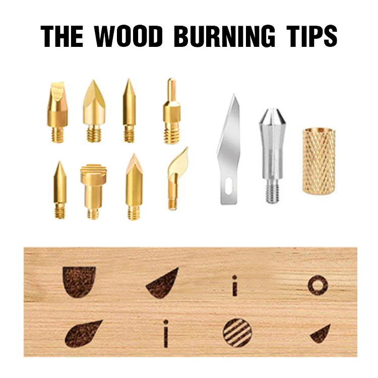 Professional DIY Wood Burning Kit with Pyrography Pen, Adjustable Temp, Ideal for Crafts & Leather Art