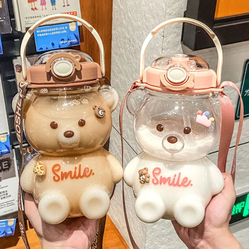 Reusable Eco Friendly Food Grade Fashion Bear Shape Water Bottle For Kids