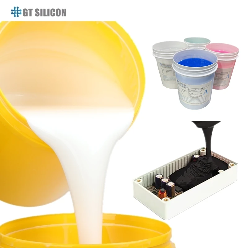 Liquid RTV2  Electronic Potting Silicone Rubber for PVC Board LED Encapsulation