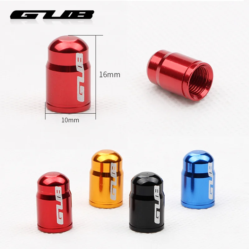 GUB Schrader or Presta Nipple Cap Bicycle Valve Alloy Lid Optional A/V F/V Light Weight Erosion Rustic Free