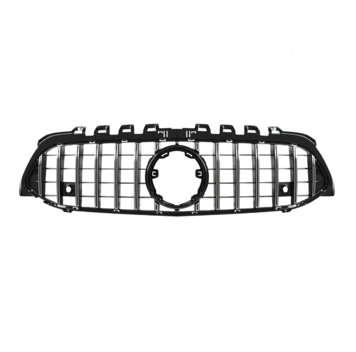 GTR Type Front Bumper Grill For Mercedes Benz A Class W177 Facelift Panamericana Hood Grille  2019-2021