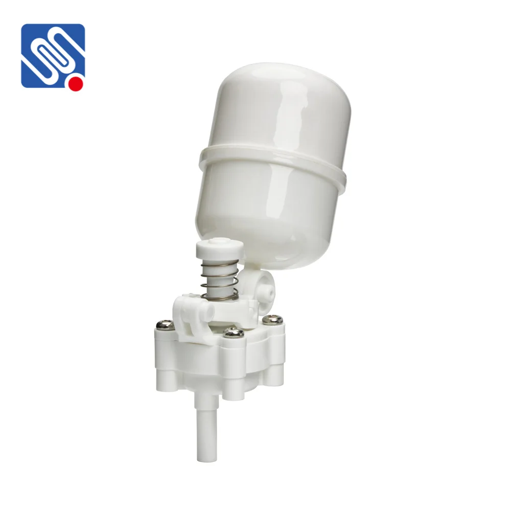 Meishuo FCD360FQ float valve for water tank plastic mini valve RO system 6.35mm quick fitting solenoid
