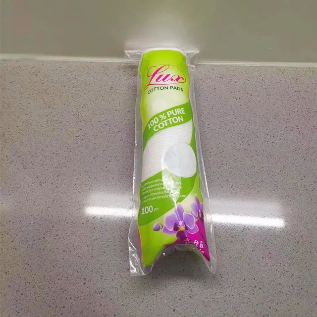 100% Cotton facial cleaning pad makeup cosmetic soft & gentle round disposable cotton pads makeup remover pads