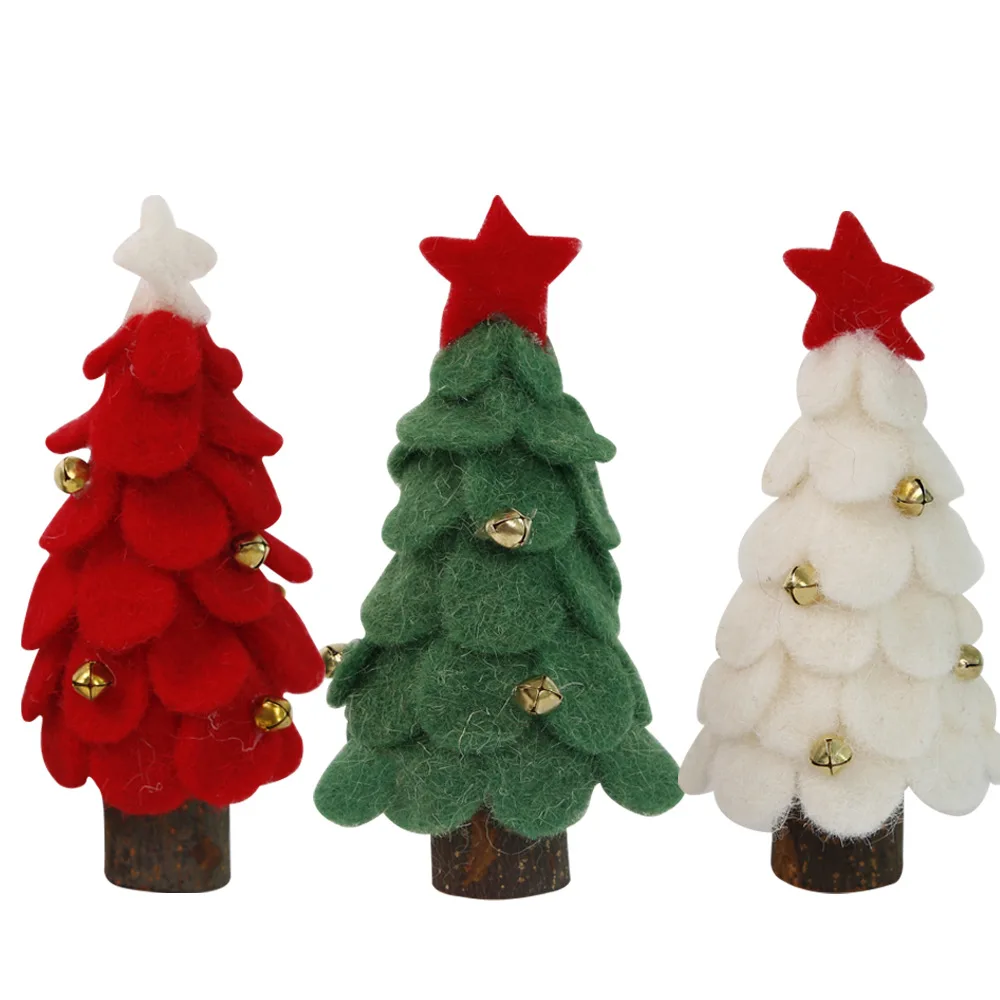 Christmas Tree Ornaments Accessories Desk Ornament Wool Felt Christmas Decoration Supplies Party Supplies Decorations