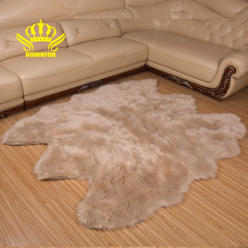2020 faux long wool short sheepskin shaggy wool carpet rugs mats  for floor sofa bed