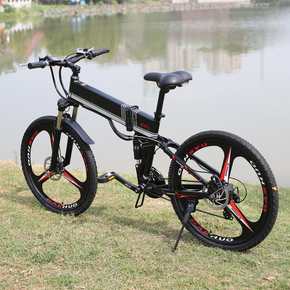 electric bike 48V350W500W modified rear frame battery 27AH foldable 26 inch 1.95 dual battery off-road mountain E-bike