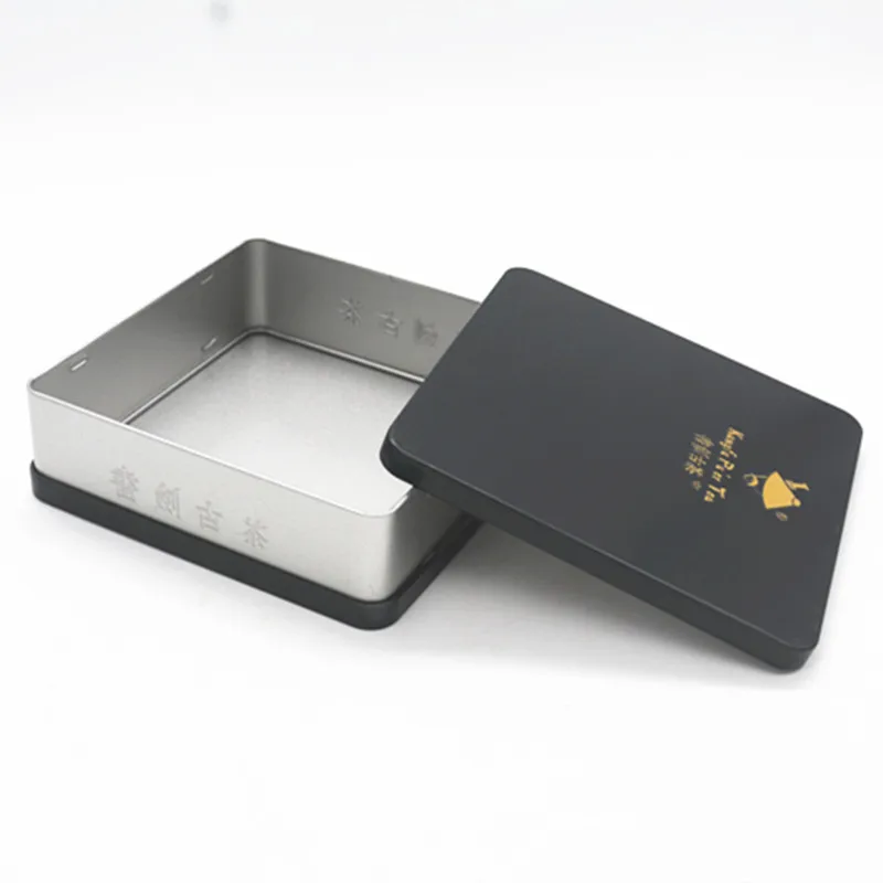 
customised mixed custom christmas music rectangle aluminum big storage tin box 