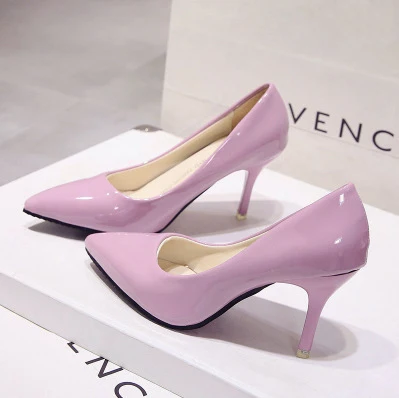 In Stock Fashion Black Luxury Dress Pointed Platform Ladies High Heel Shoes For Women