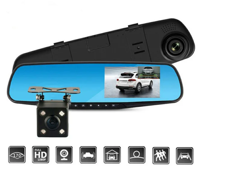 Full HD 1080P Dash cam видео регистратор дальнего света для автомобиля DVR камера