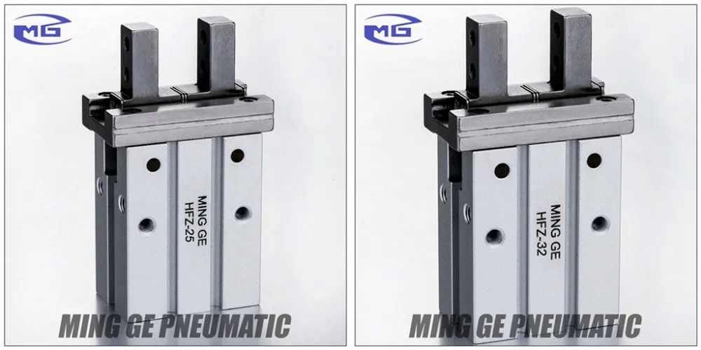 SMC Type HFZ-16 Parallel Pneumatic Air Gripper Linear Guide Parallel Style Pneumatic Finger Cylinder