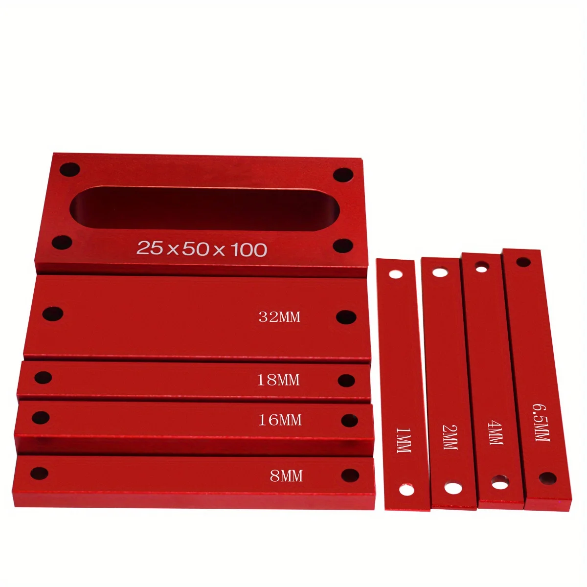 Woodworking 9Pcs Metric Setup Blocks Height Gauge Set - Precision Setup Bar Blocks with Size Markings for Carpenter Measuring