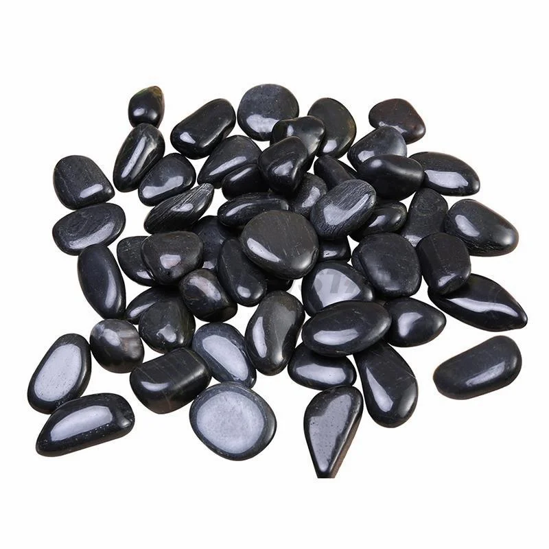 Newstar Natural Black Landscaping River Cobble Stone Decorative Pebbles Vases Coloured Stones Pebbles