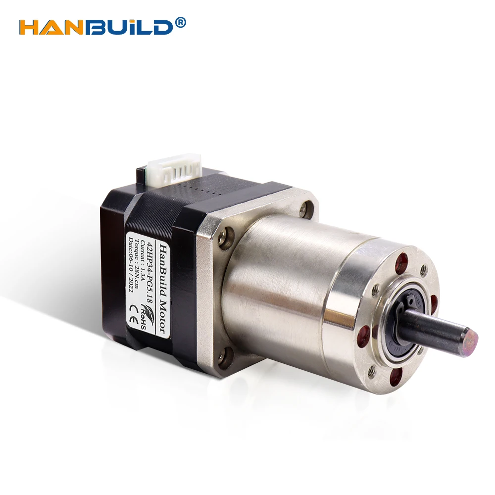 HanBuild for 3D Printer 17HS3401S-PG reduction ratio 51/71/100/139-1 Nema 17 1.3A planetary gear reducer 42 stepper motor