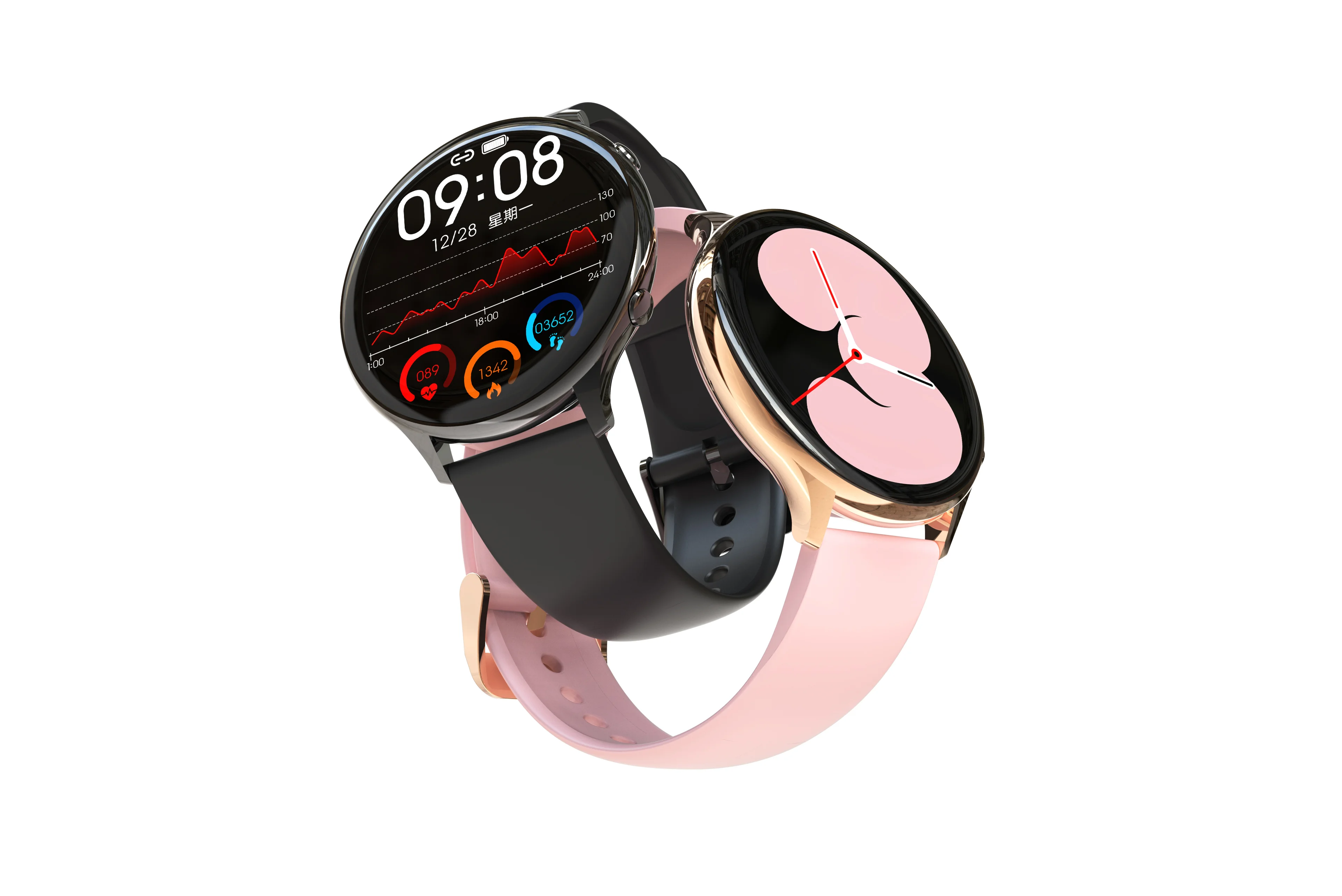 Wholesale Smart Watch Manufacturer  Body Temperature Touch Screen Wearable Watch Smart Heart Rated Sports Monitoring