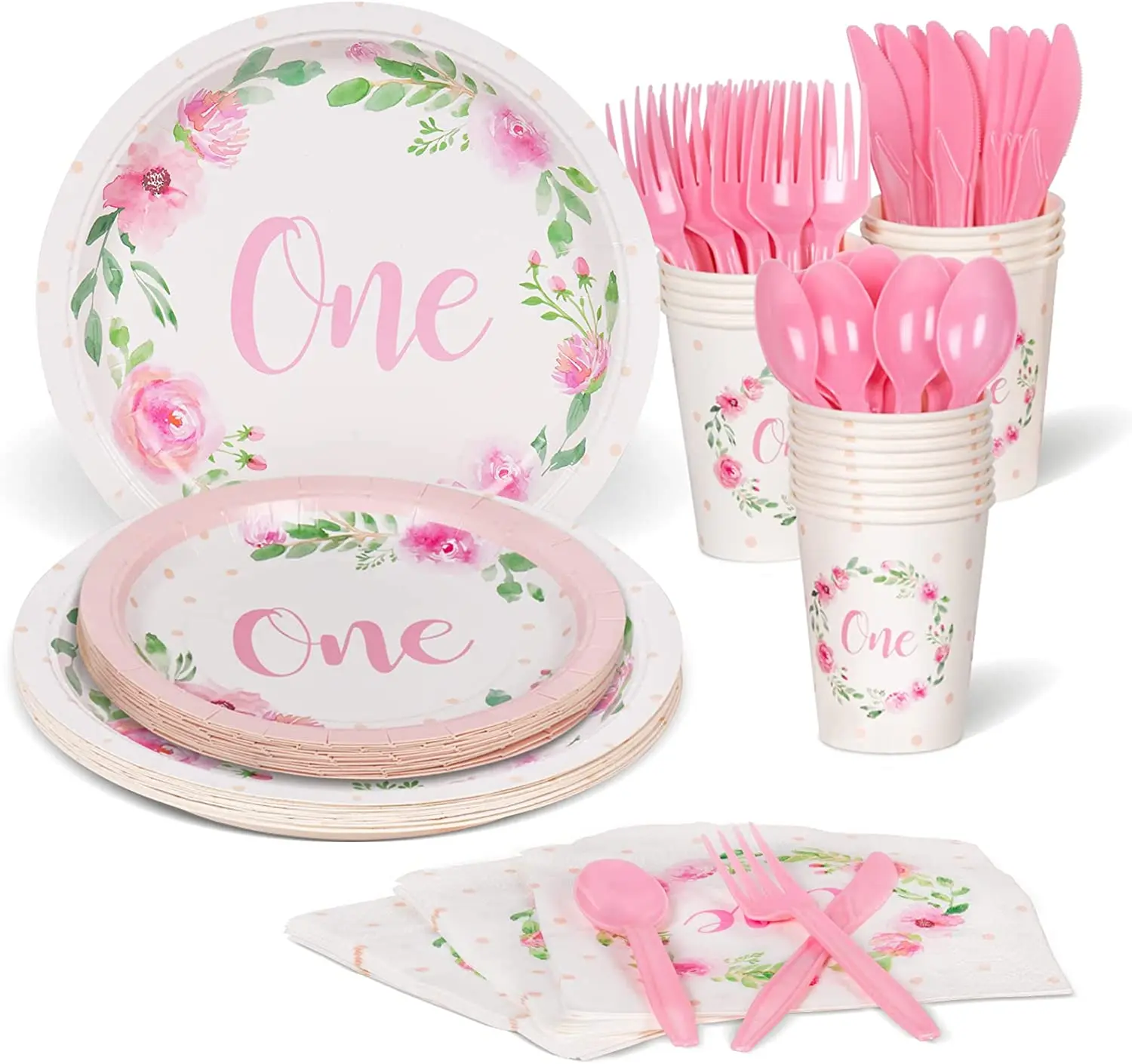 Wholesale Disposable Round 8 Inch Food Paper Plates for Kids Party Supplies