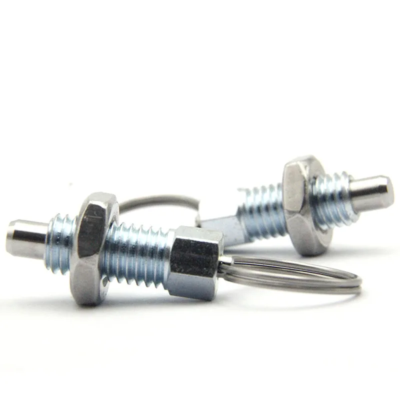 GN617 Coarse thread Spring plunger with Pull Ring Non Lock-Out Knob Indexing Plunger