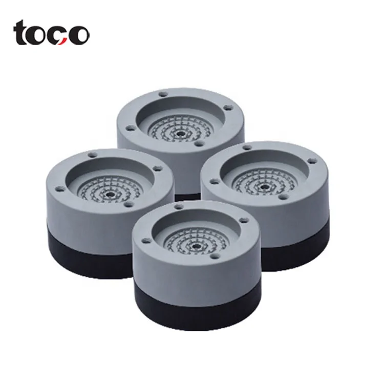 Toco Hot selling Anti Vibration Washing Machine Foot Pads Anti-Walk Washer Feet Pads