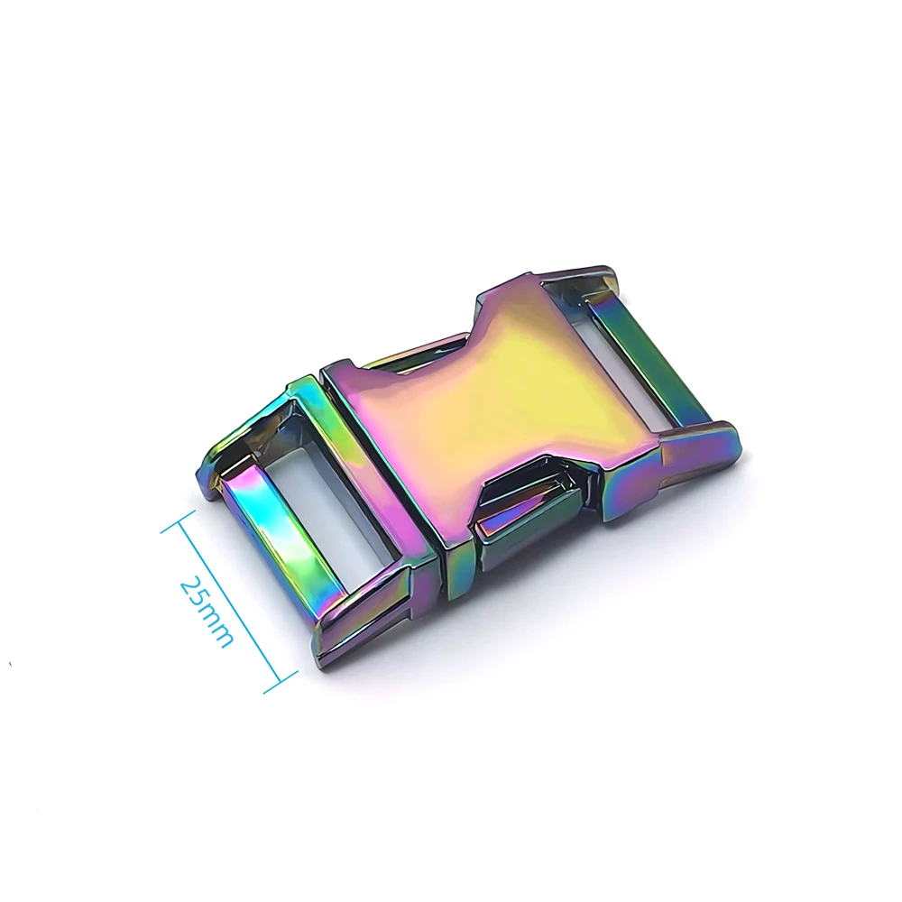 High Quality Can Custom Logo Pet Dog Collar Metal Hardware Rose Gold Side Release Buckle Snap Hook