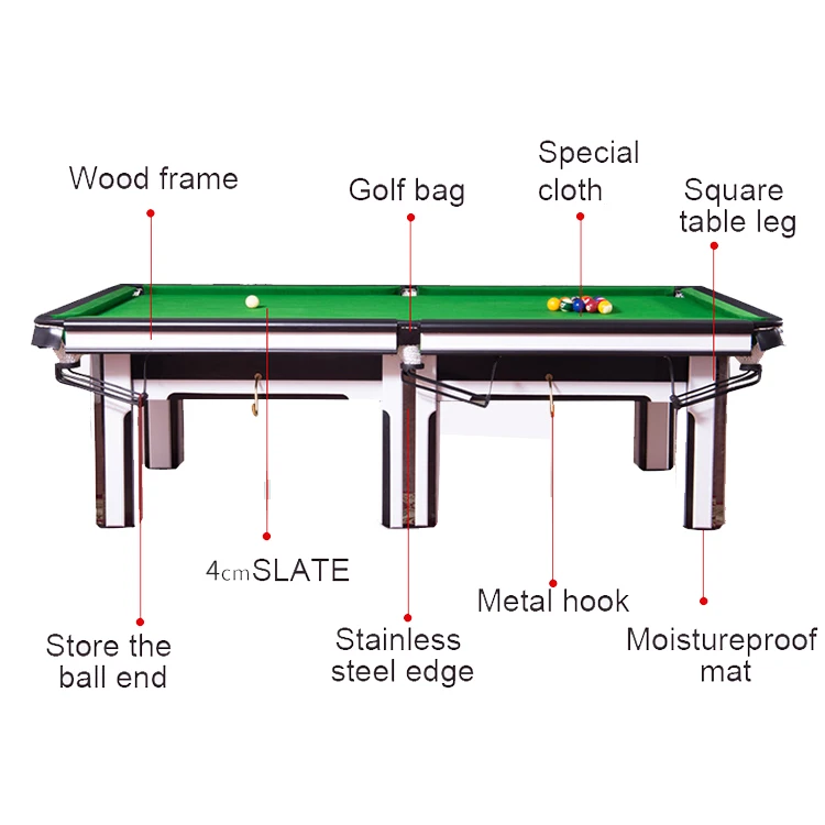Коммерческий набор мяч комната китайский бильярдный стол Американский черный 8 стандарт взрослый бильярдный стол