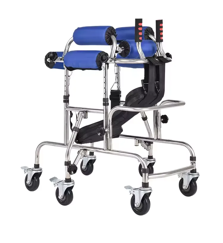 Stainless Steel Rehabilitation Standing Frame Walker & Rollator for Disabled People
