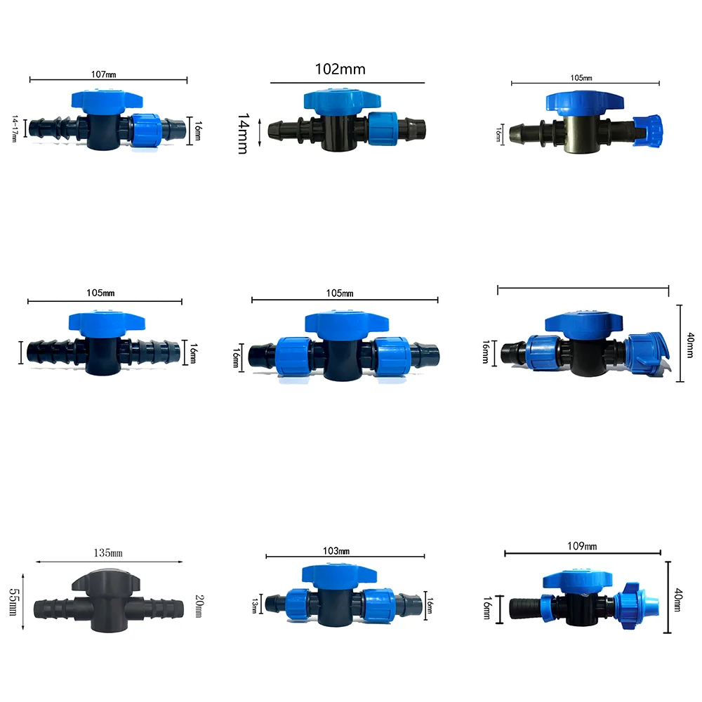 Drip Irrigation  Valve Mini Valves for Agricultural Irrigation for Greenhouse Irrigation System-pe Pipe Connector
