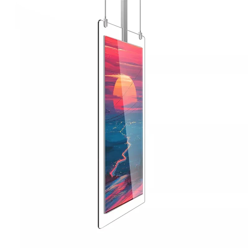Ultra thin Hanging double-sided poster screen advertising machine Intelligent window ultra HD advertising machine
