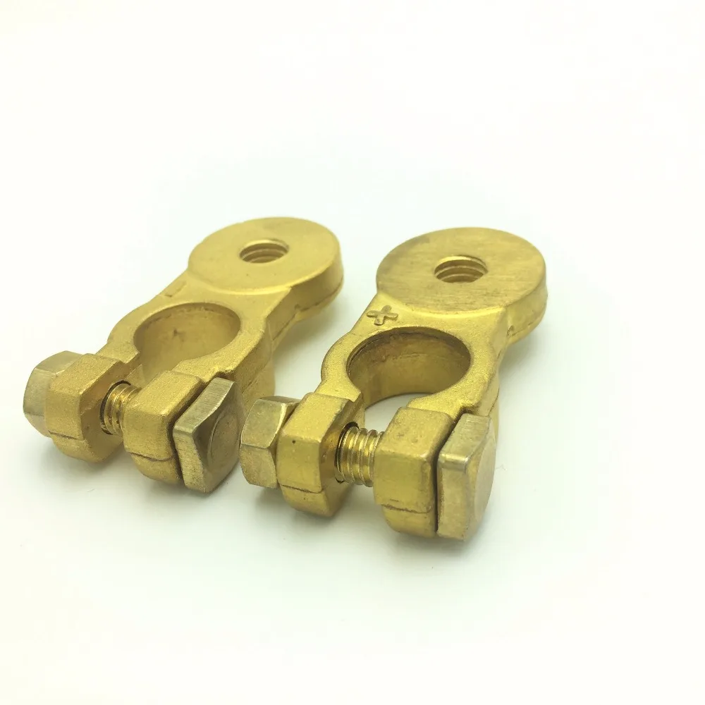 High quality solid brass car aa battery terminals cable connectors clamp