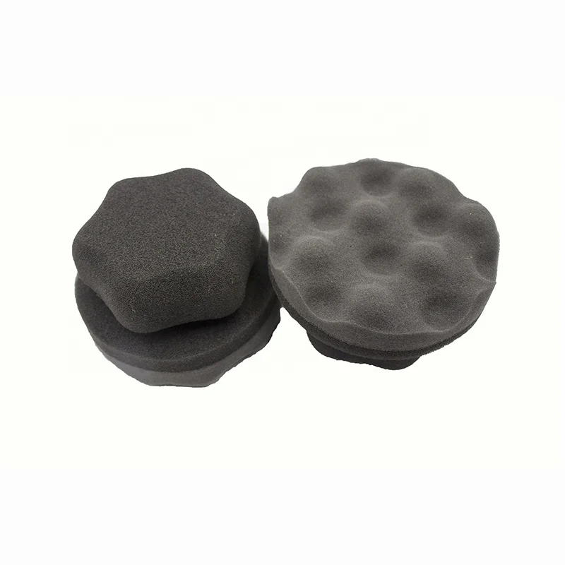 Оптовая продажа, восковая прокладка из пены, шестигранная губка для автомобильных шин, восковая губка