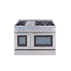 2019 best 48 Inch Gas Range With Drip pan In Stainless Steel