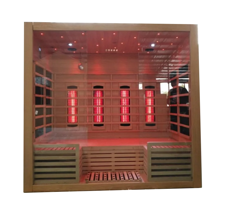 Luxury Healthy Care Indoor 2 Persons Wooden Steam Sauna Room