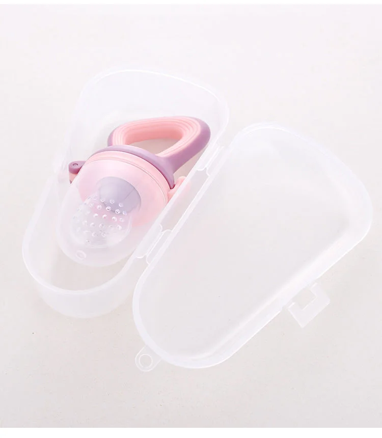 Customized Baby Products Silicone Teething Nipple Infant Fresh Vegetable Fruit Food Feeder Pacifier Baby Puree Feeder