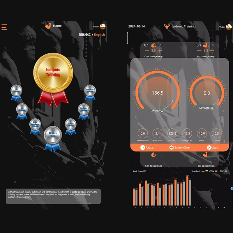 New Type of Strength Training Automatic Resistance Adjustment Intelligent Fitness and Rehabilitation Equipment