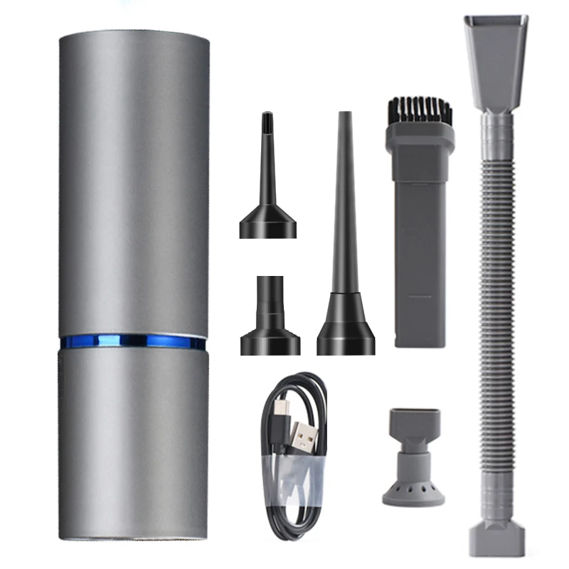 Dropshipping 4 in 1 Portable Air Pump Quick filling Mattress Pump Cordless Rechargeable 4500Pa Car Vacuum Cleaner Air Duster