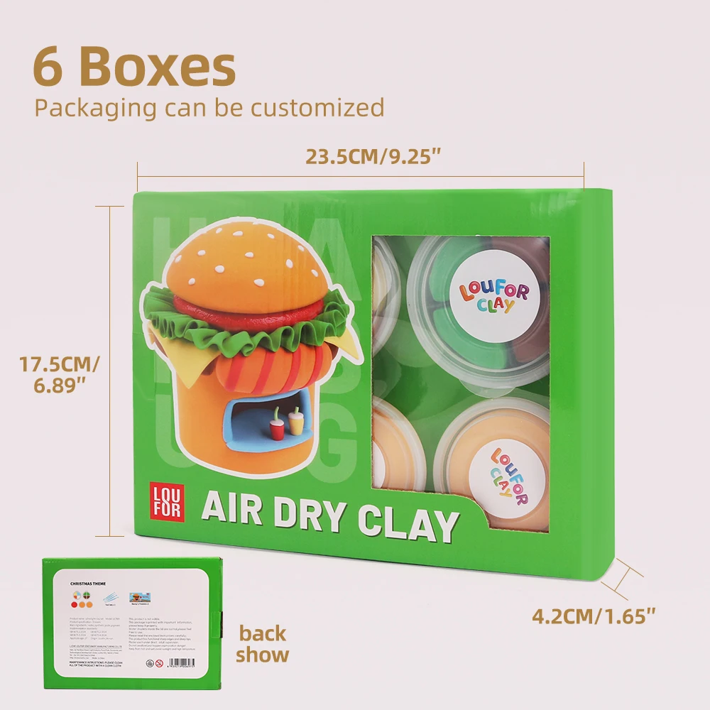 Box Package High Quality Super Light Clay36 Colors Ultra-light Plasticine Air Dry Clay Kids For Kids Diy Crafts Gifts