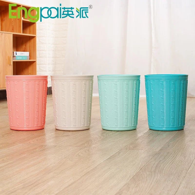 custom indoor white pink food office hotel bathroom kitchen room dustbin manufacturers plastic garbage waste bins