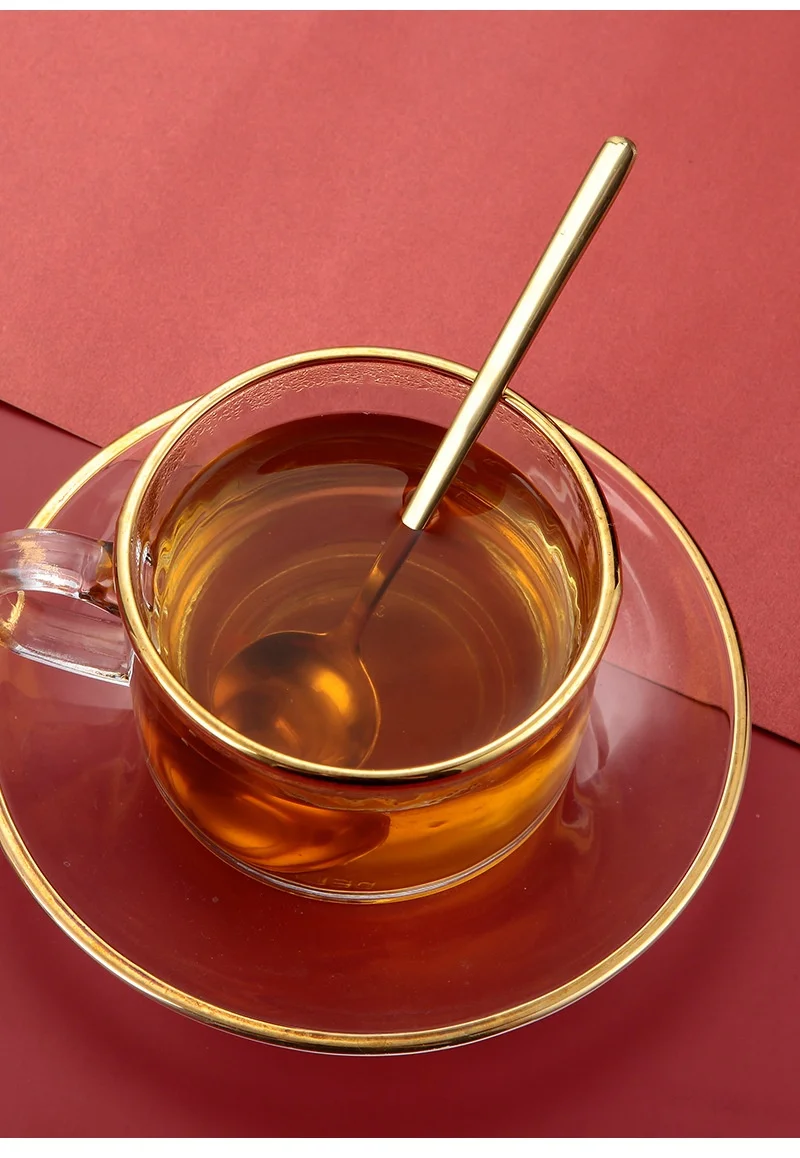 Dishwasher safe Metal Stainless Steel 18/8 Rose Gold Tea spoon 13cm 15cm 17cm Dessert saland ice scream coffee spoon