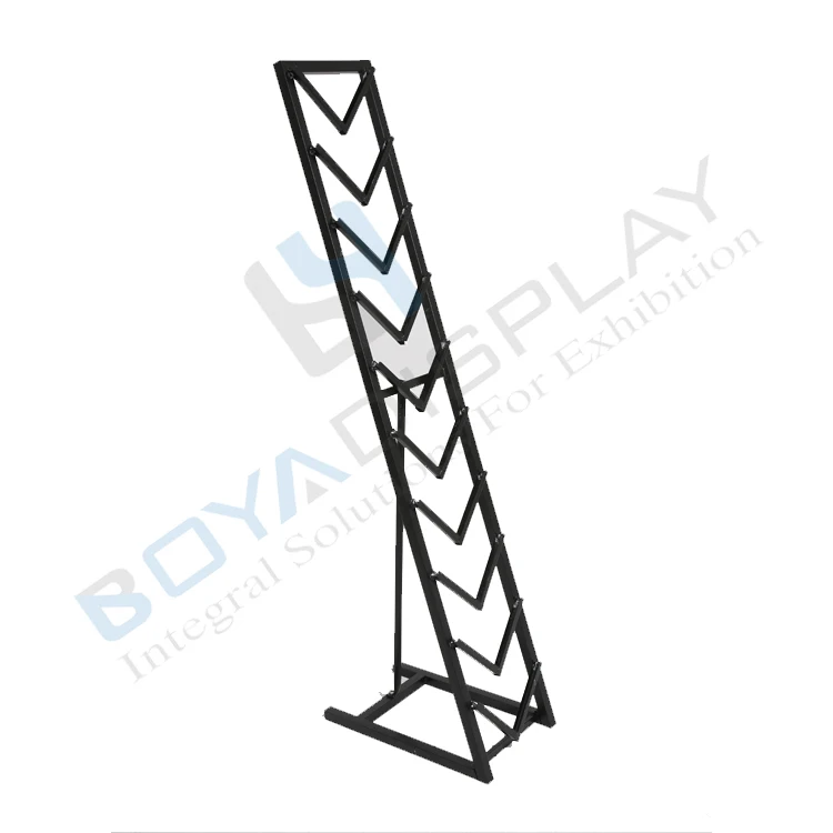 Finely Processed Display Stand For Ceramic Tile Mosaic Sample Waterfall Type Display Rack For 60*60cm Size Tiles