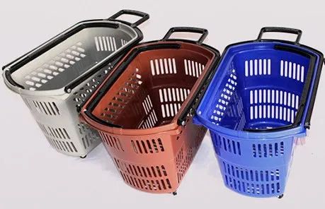 2024 горячие продажи корзины для покупок с колесами корзина супермаркетов