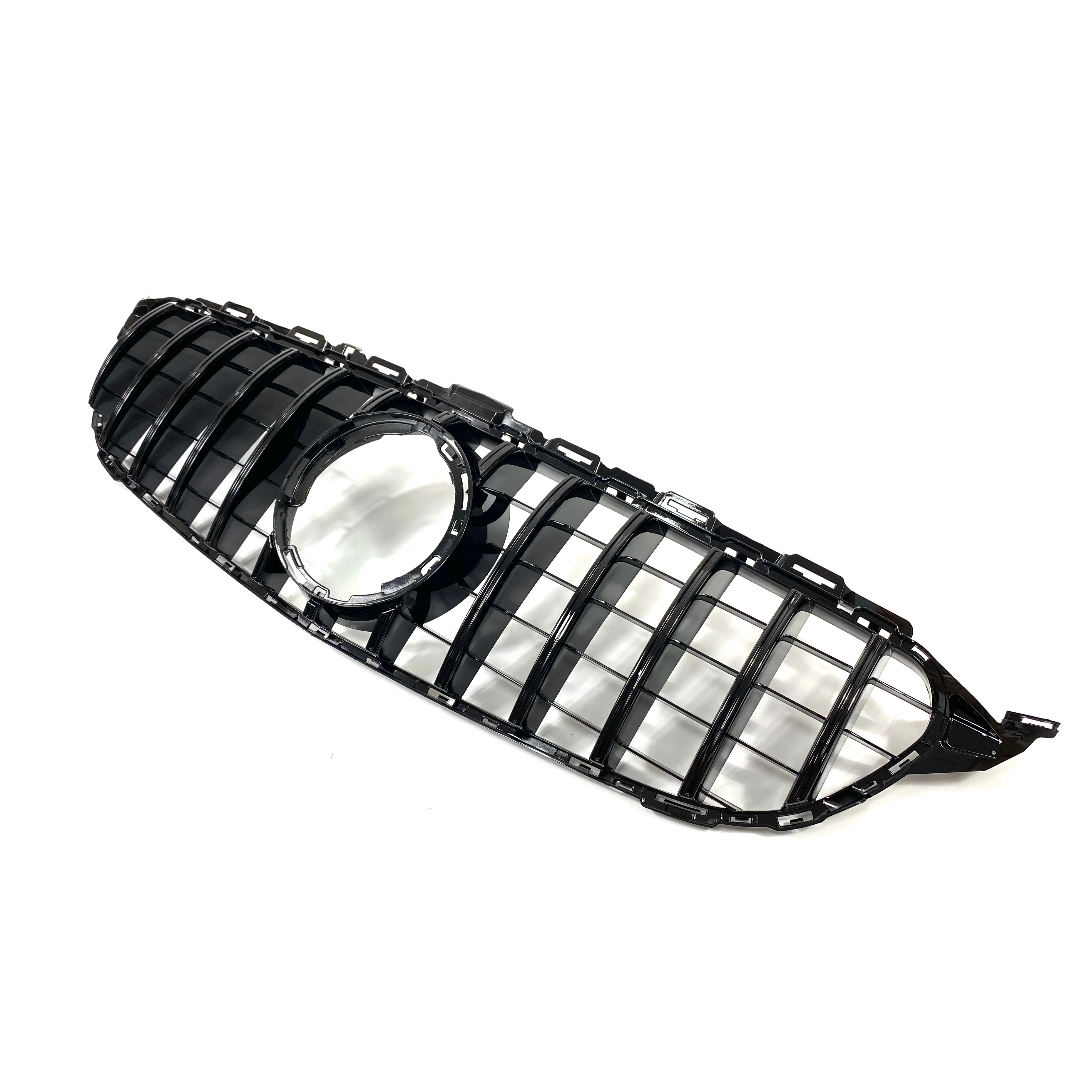 Black GTR Style Custom Car Grill Mesh Front Grill for Mercedes Benz C CLASS W205 2019