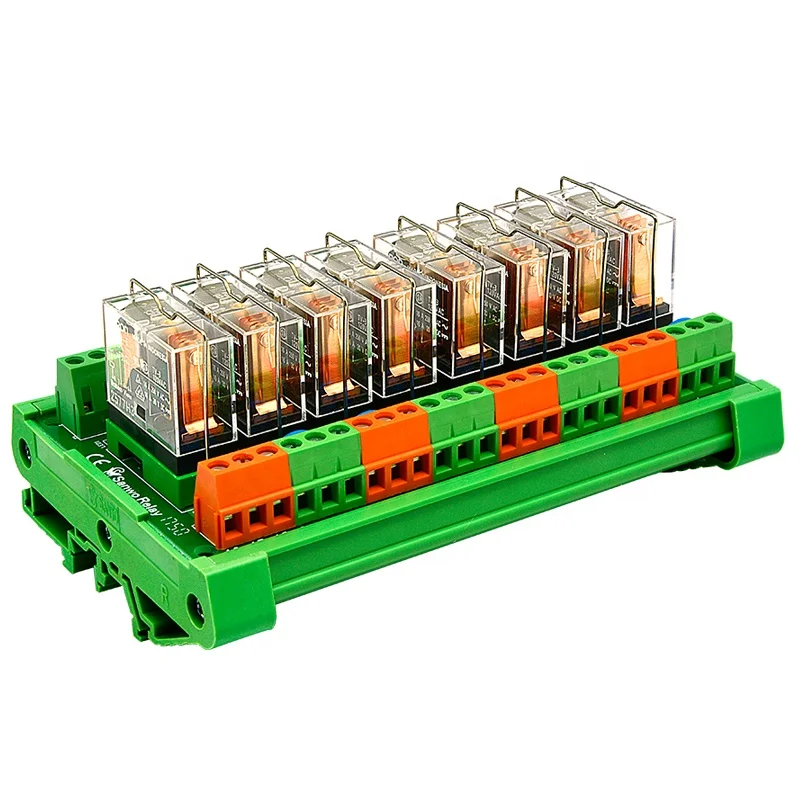 Низкая цена Новый 8-канальный 24v интерфейс модуль реле 12V G2R-1-E 8-pin открываются и закрываются PLC
