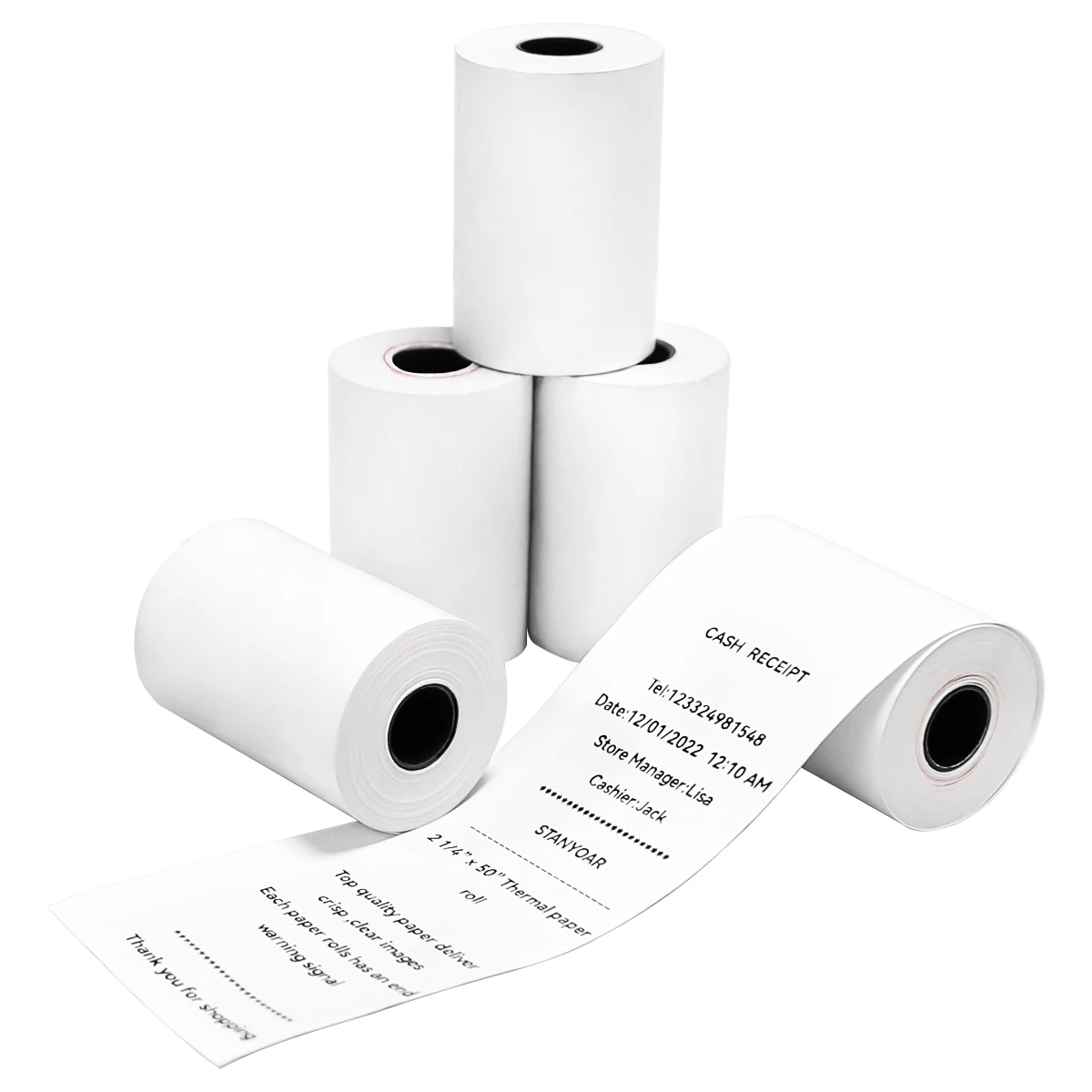 Roll materials 65gsm waybill printer 80mm x 50mm 80x80 thermal paper rolls turkey for mibi thermal printer