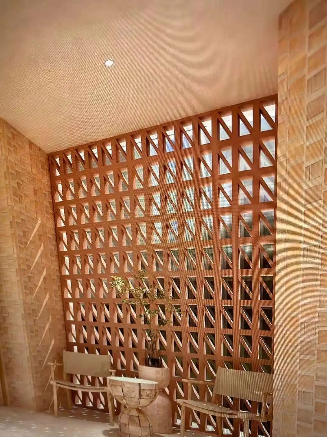 Exterior wall blocks decorative sun brick artificial hollow bricks