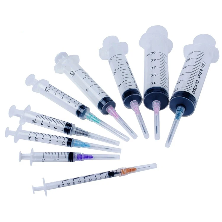 disposable sterile plastic syringe 20cc with needle CE approved factory or wholesale