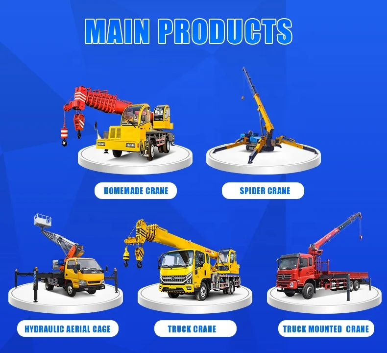Factory Price 8 Ton 10 Ton 12 Ton 14 Ton Hydraulic Mini Telescopic Truck Mounted Cranes 8t Manipulator for Sale