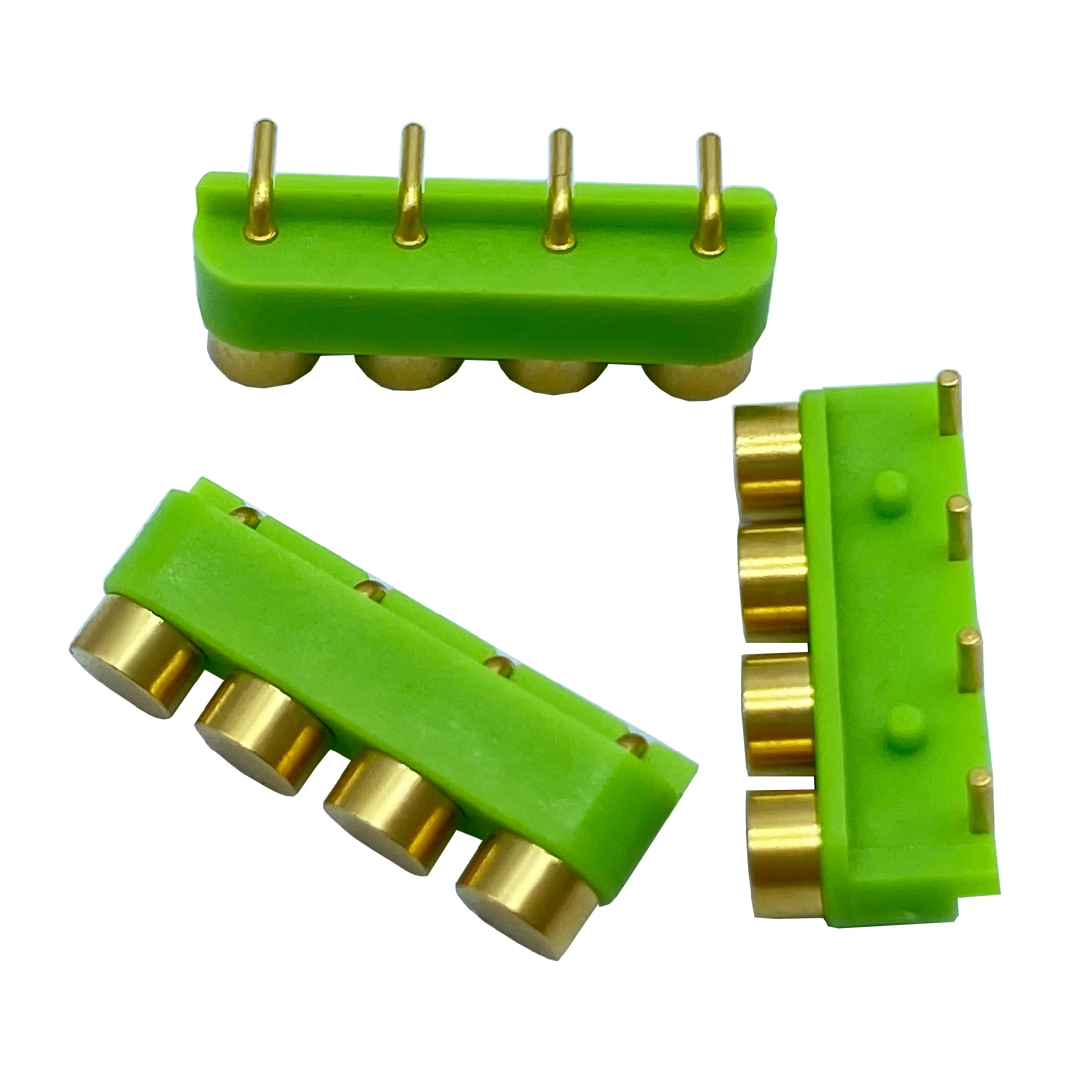 High Current Male Female 4 Spring Loaded Pogo Pin Connector With 20A Big Power Charger Dock PCB Cable Adapter Electrical