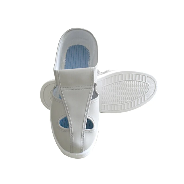 esd boots 4 holes mesh protection white butterfly pvc pu anti-static work shoe antistatic covers rubber esd shoes